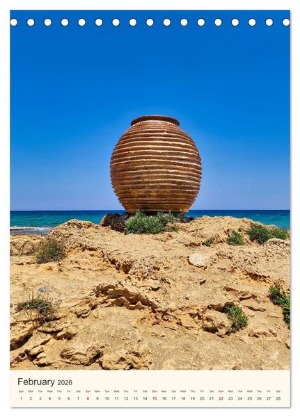 Produktbild: A feast for the eyes - Crete (Desk Calendar 2026 DIN A5 portrait), CALVENDO 12 Month DeskCalendar