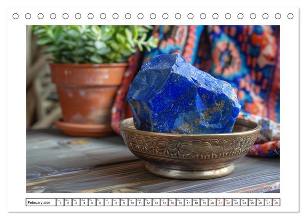 Produktbild: Shining Semi-Precious Stones (Desk Calendar 2026 DIN A5 landscape), CALVENDO 12 Month DeskCalendar