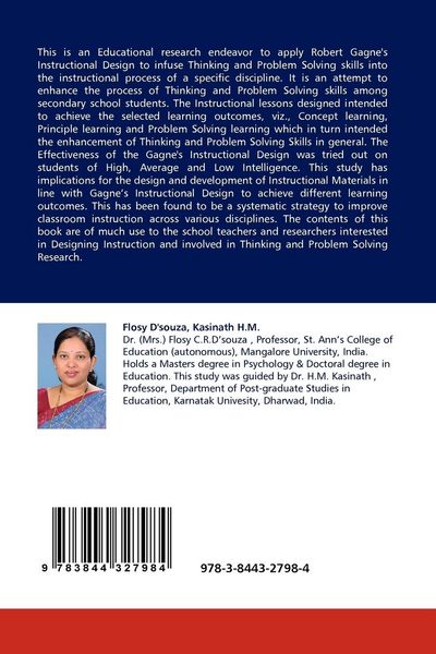 Produktbild: Gagne''s Instructional Design for Thinking and Problem Solving