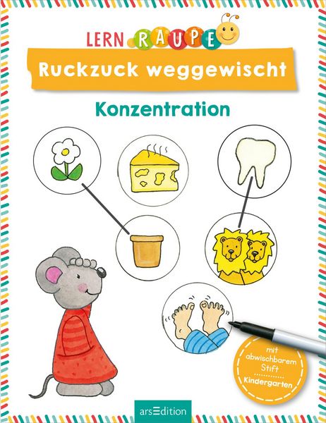 Produktbild: Lernraupe &ndash; Ruckzuck weggewischt! Konzentration