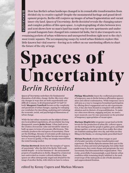 Produktbild: Spaces of Uncertainty - Berlin revisited