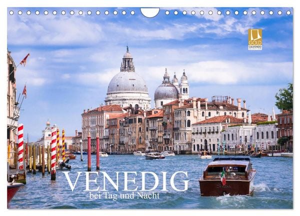 Produktbild: Venedig bei Tag und Nacht (Wandkalender 2026 DIN A4 quer), CALVENDO Monatskalender