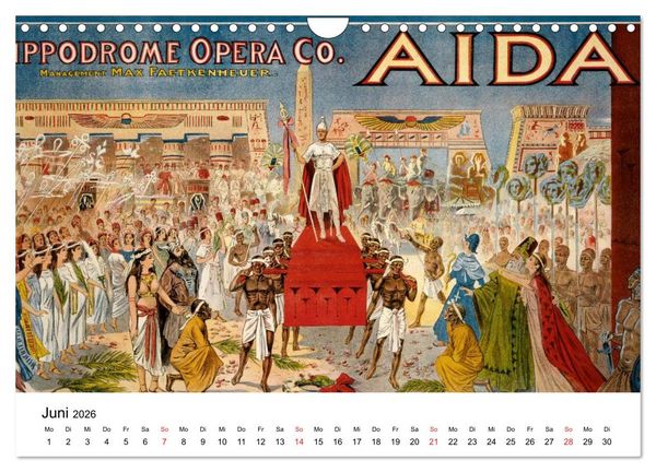 Produktbild: Vintage-Poster aus Theater, Film und Werbung (Wandkalender 2026 DIN A4 quer), CALVENDO Monatskalender