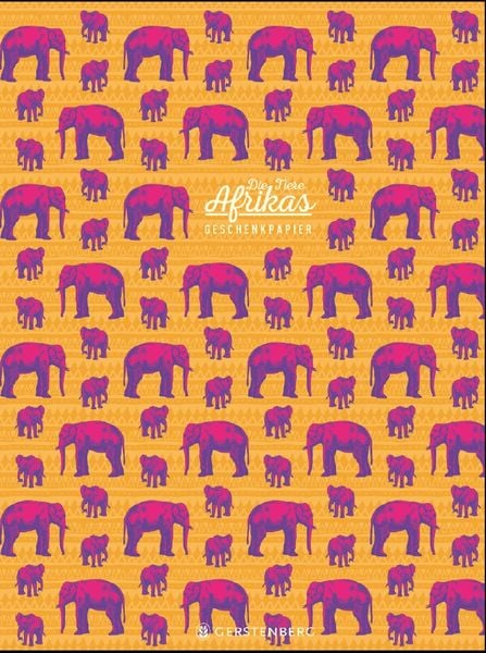 Produktbild: Die Tiere Afrikas Geschenkpapier-Heft Motiv Elefant