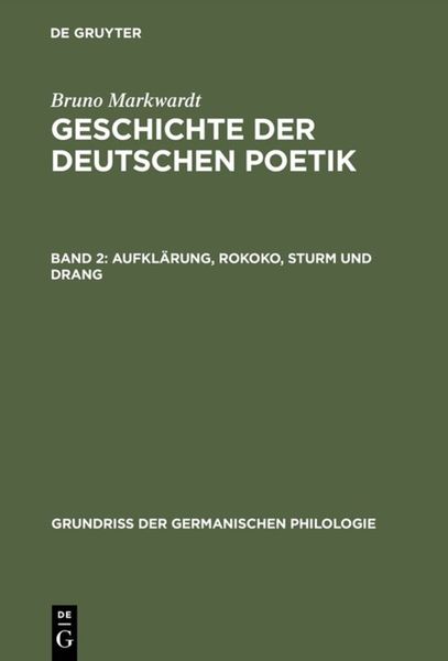 Produktbild: Aufkl&auml;rung, Rokoko, Sturm und Drang
