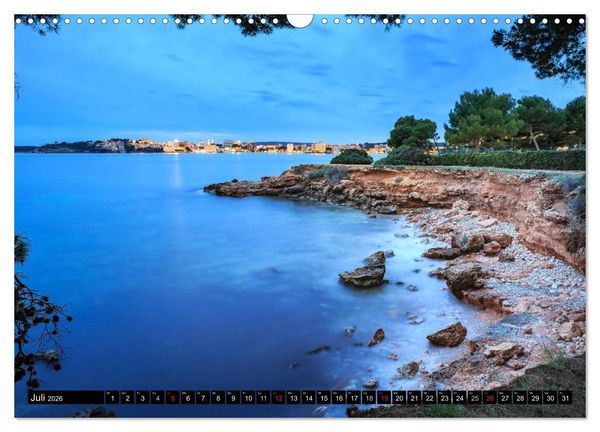 Produktbild: MALLORCA BEI NACHT (Wandkalender 2026 DIN A3 quer), CALVENDO Monatskalender