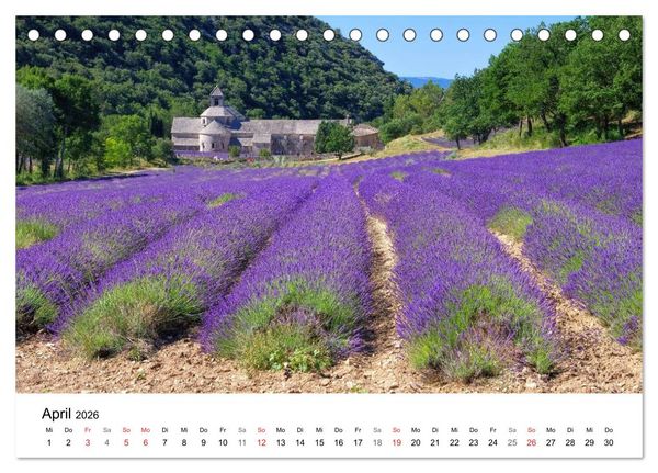 Produktbild: Provence - Zwischen Meer und Alpen (Tischkalender 2026 DIN A5 quer), CALVENDO Monatskalender