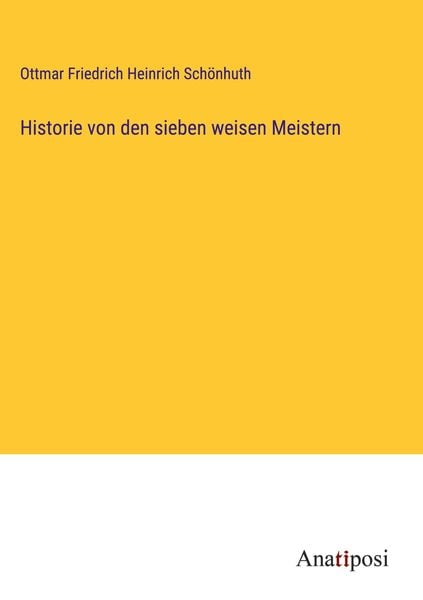 Produktbild: Historie von den sieben weisen Meistern