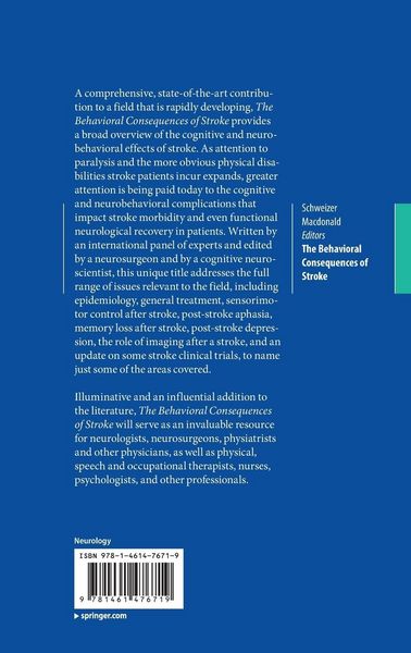 Produktbild: The Behavioral Consequences of Stroke