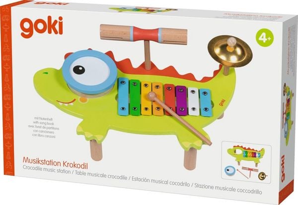 Produktbild: Musikstation Krokodil mit Notenheft