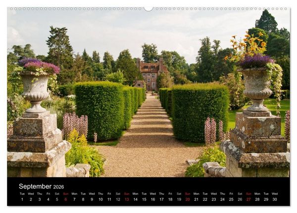 Produktbild: The Lovely Gardens of South England (High Quality Premium Wall Calendar 2026 DIN A2 landscape),CALVENDO 12 Month Wall Calendar