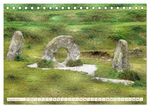 Produktbild: S&uuml;dengland - Mystische Steinkreise und Dartmoor (Tischkalender 2026 DIN A5 quer), CALVENDO Monatskalender