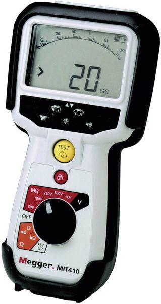 Produktbild: Megger MIT410/2 Isolationsmessger&auml;t 50 V, 100 V, 250 V, 500 V, 1000V 100 GΩ