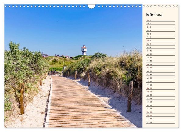 Produktbild: Langeoog Geburtstagskalender (Wandkalender 2026 DIN A3 quer), CALVENDO Monatskalender
