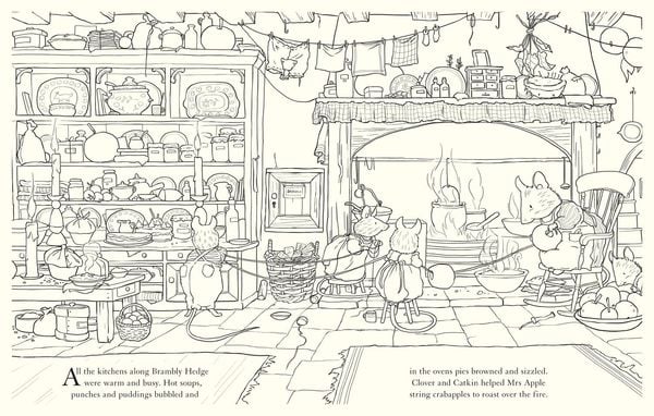 Produktbild: Brambly Hedge: Festive Colouring Book