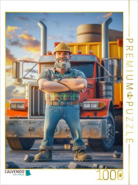 Produktbild: CALVENDO Puzzle Kraftfahrer | 1000 Teile Lege-Gr&ouml;&szlig;e 64x48cm Foto-Puzzle f&uuml;r gl&uuml;ckliche Stunden