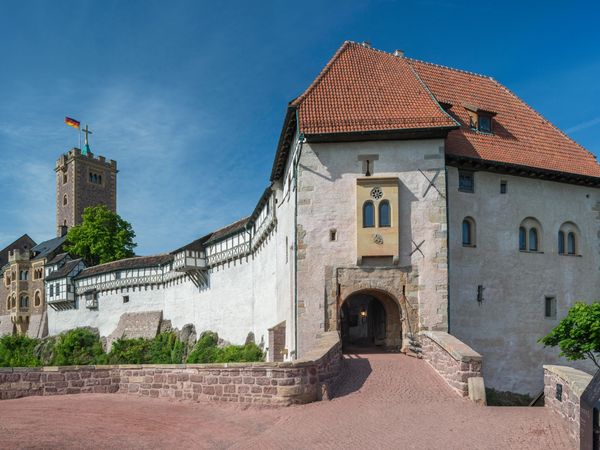 Produktbild: CALVENDO Puzzle Wartburg mit Zugbr&uuml;cke und Torhaus | 1000 Teile Lege-Gr&ouml;&szlig;e 64x48cm Foto-Puzzle f&uuml;r gl&uuml;ckliche Stunden