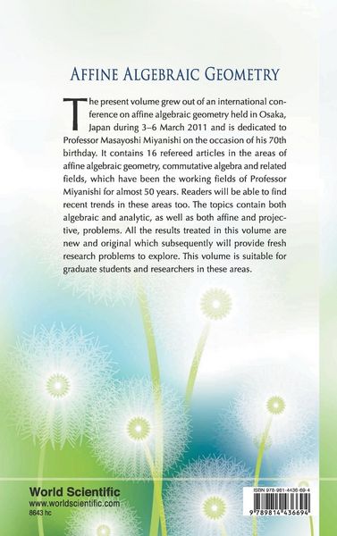 Produktbild: Affine Algebraic Geometry