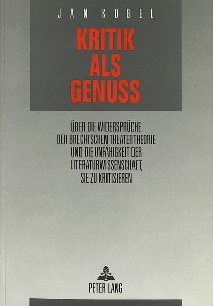 Produktbild: Kritik als Genu&szlig;