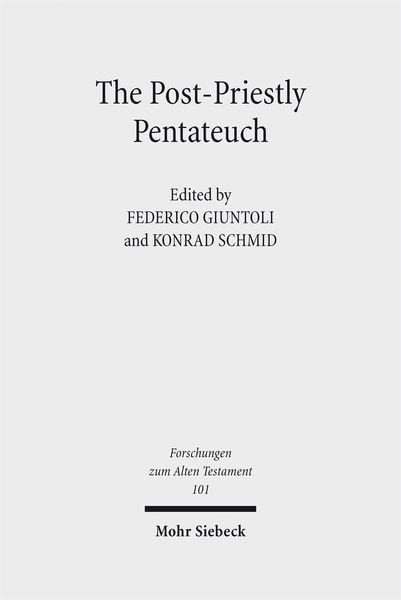 Produktbild: The Post-Priestly Pentateuch