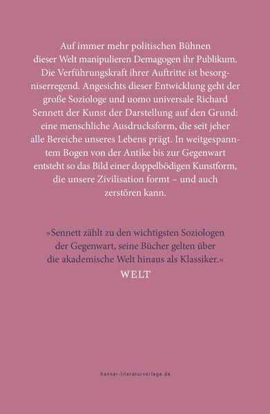 Produktbild: Der darstellende Mensch