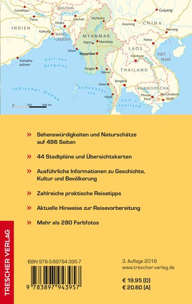 Produktbild: TRESCHER Reiseführer Myanmar