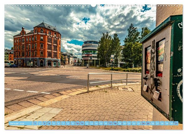 Produktbild: Chemnitz Stadtansichten (Wandkalender 2026 DIN A2 quer), CALVENDO Monatskalender