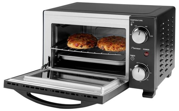 Produktbild: Bestron AOV10 Mini-Backofen Grillfunktion, Kontrollleuchte, Timerfunktion 10l