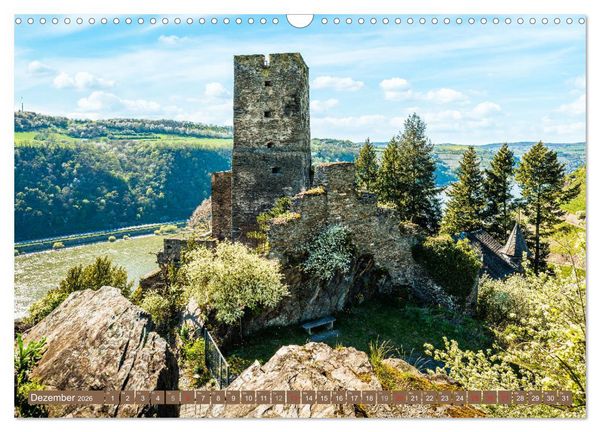 Produktbild: Burgen und Festungen am Mittelrhein (Wandkalender 2026 DIN A3 quer), CALVENDO Monatskalender