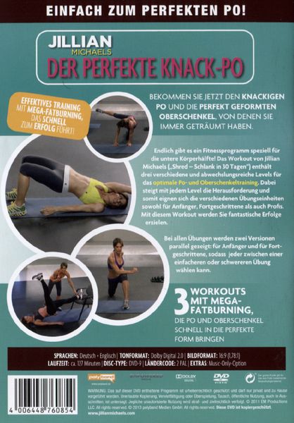Produktbild: Jillian Michaels - Der perfekte Knack-Po
