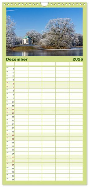 Produktbild: Familienplaner 2026 - Kassel - Natur pur mit 5 Spalten (Wandkalender, 21 x 45 cm) CALVENDO