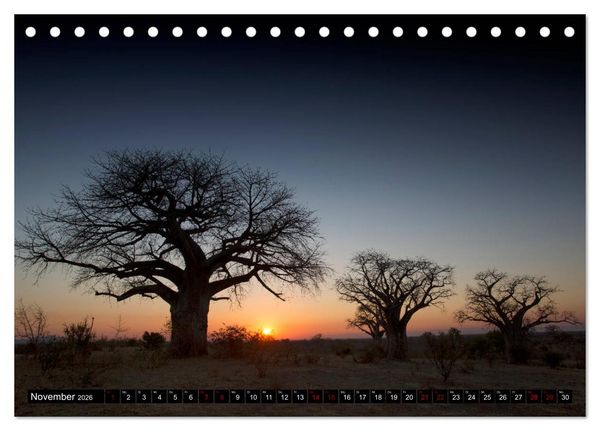 Produktbild: Faszination Simbabwe (Tischkalender 2026 DIN A5 quer), CALVENDO Monatskalender