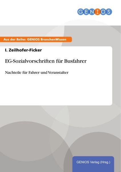 Produktbild: EG-Sozialvorschriften f&uuml;r Busfahrer