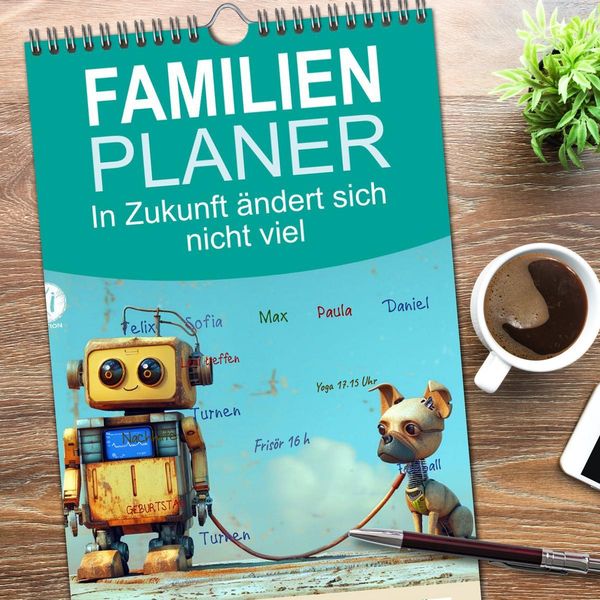 Produktbild: Familienplaner 2026 - In Zukunft &auml;ndert sich nicht viel mit 5 Spalten (Wandkalender, 21 x 45 cm) CALVENDO