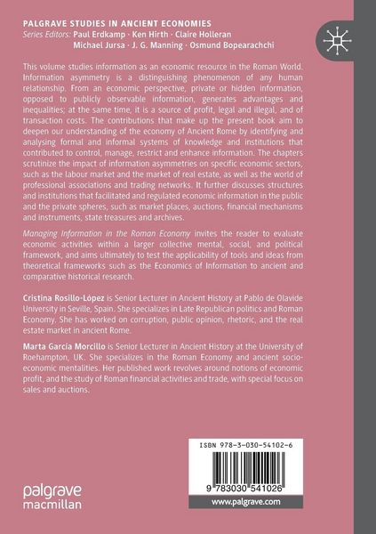 Produktbild: Managing Information in the Roman Economy