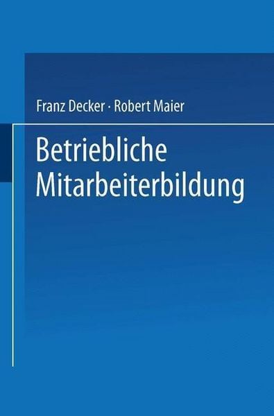 Produktbild: Betriebliche Mitarbeiterbildung