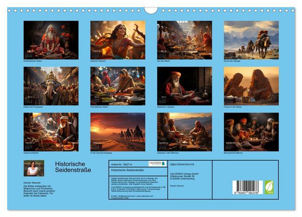 Produktbild: Historische Seidenstra&szlig;e (Wandkalender 2026 DIN A3 quer), CALVENDO Monatskalender