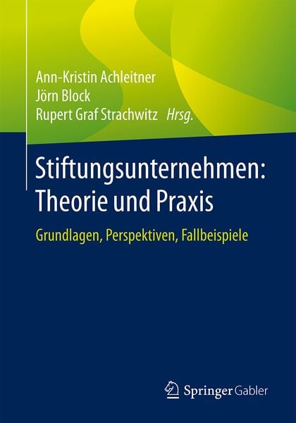 Produktbild: Stiftungsunternehmen: Theorie und Praxis