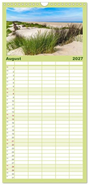 Produktbild: Familienplaner 2027 - Tour de Ostfriesland mit 5 Spalten (Wandkalender, 21 x 45 cm) CALVENDO