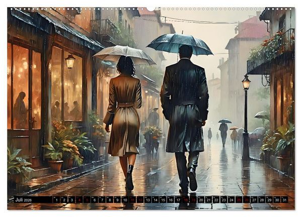 Produktbild: Nostalgische Romanzen - Liebe, Lust und Leidenschaft (Wandkalender 2026 DIN A2 quer), CALVENDO Monatskalender