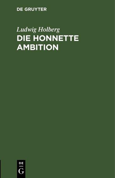 Produktbild: Die honnette Ambition