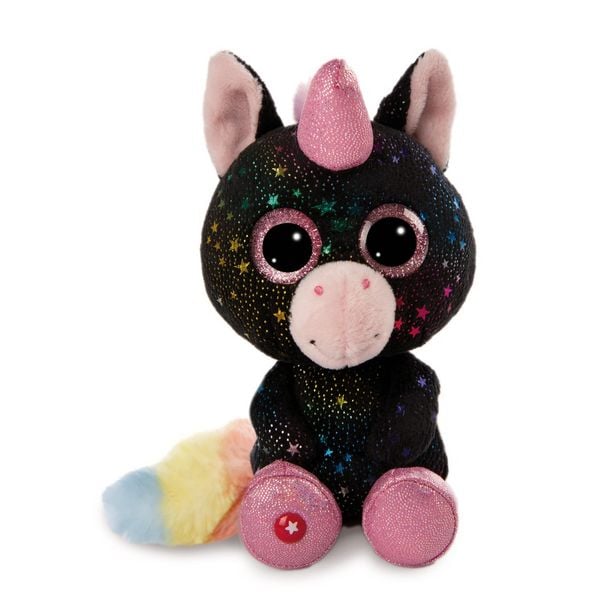 NICI Kuscheltier GLUBSCHIS Einhorn Vita-Mi schlenkernd schwarz 15cm