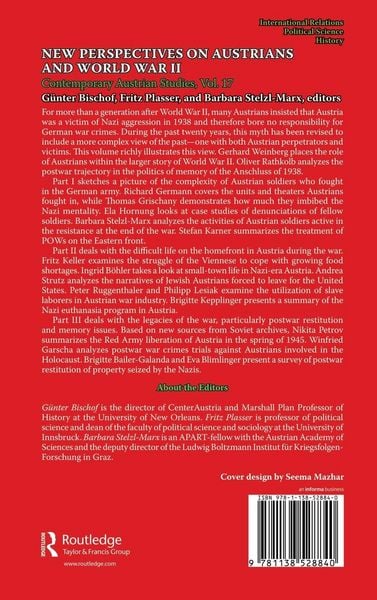 Produktbild: New Perspectives on Austrians and World War II