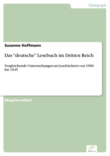 Produktbild: Das "deutsche" Lesebuch im Dritten Reich