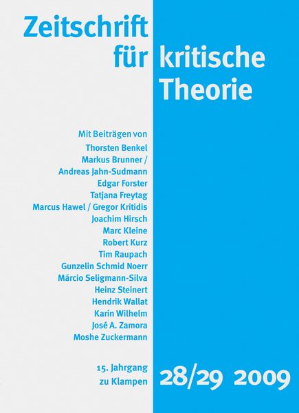 Produktbild: Zeitschrift f&uuml;r kritische Theorie / Zeitschrift f&uuml;r kritische Theorie, Heft 28/29 (2009)