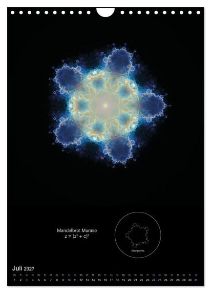 Produktbild: Buddhabrot fractal art (Wandkalender 2027 DIN A4 hoch), CALVENDO Monatskalender
