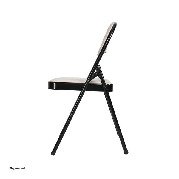 Produktbild: HTI-Living Klappstuhl Wedigo Velvet Beige 4er-Set Klappstuhl Wedigo Velvet Beige 4er-Set