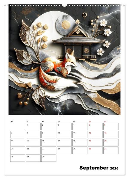 Produktbild: Tierische Mondlichtmagie (Wandkalender 2026 DIN A2 hoch), CALVENDO Monatskalender