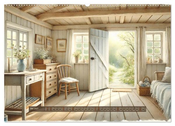 Produktbild: Im kleinen Cottage (hochwertiger Premium Wandkalender 2027 DIN A2 quer), Kunstdruck in Hochglanz