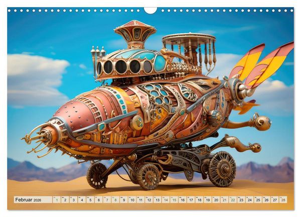 Produktbild: Luftschiff-Fantasie (Wandkalender 2026 DIN A3 quer), CALVENDO Monatskalender